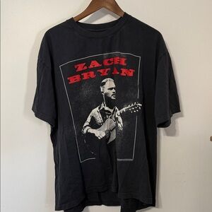 Zach Bryan Quittin Time Black Graphic T-Shirt